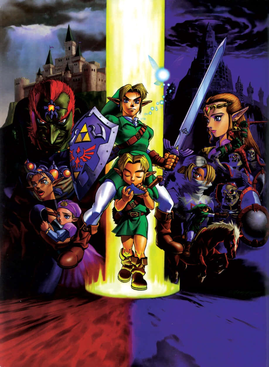 Epic Gathering of The Legend of Zelda Characters Wallpaper