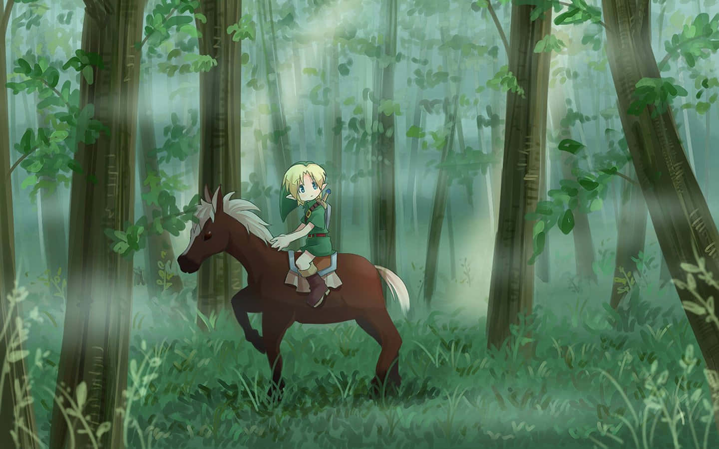 The Legend of Zelda - Epona galloping through the fields Wallpaper
