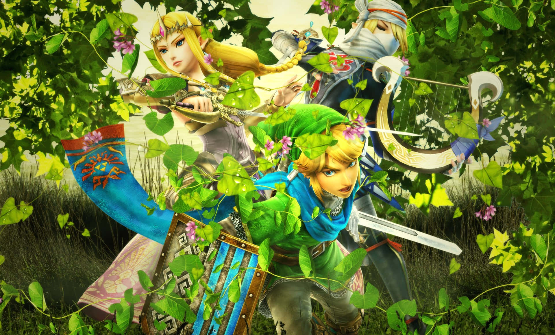 The Legend of Zelda: Hyrule Adventure - Explore the Magical World of Zelda Wallpaper