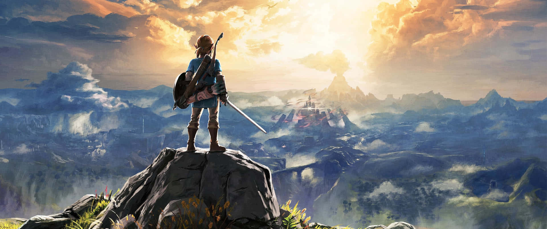 The Legend of Zelda Hyrule - An epic adventure unfolds in a breathtaking fantasy world Wallpaper