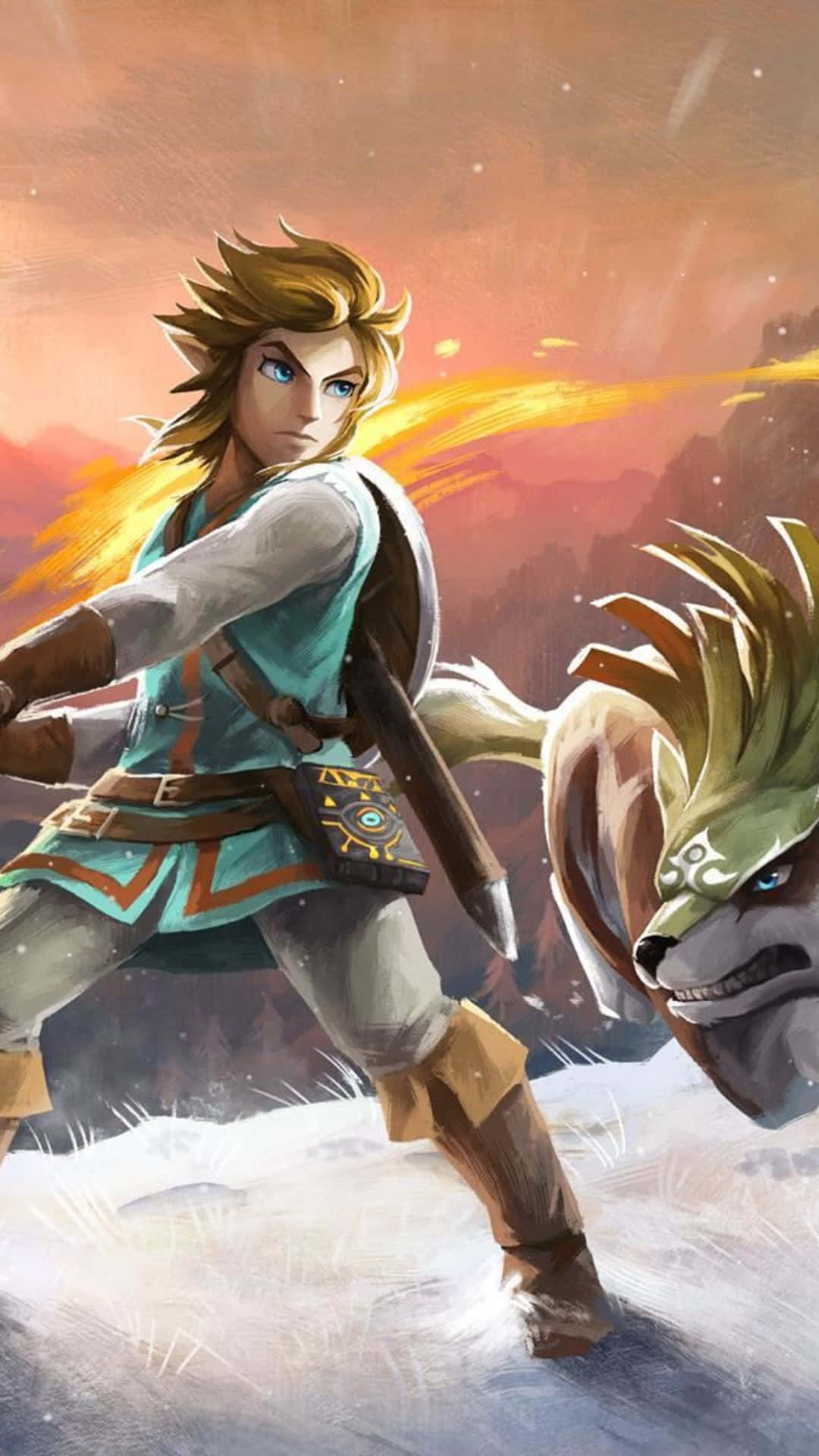 The Legend Of Zelda Iphone Snow Wolf Wallpaper