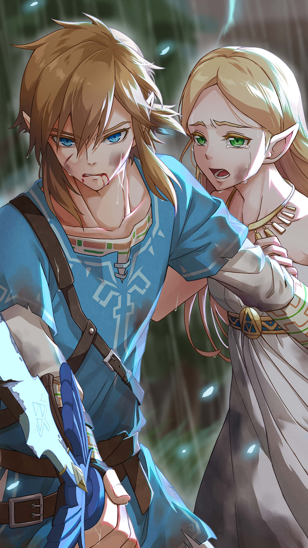 Udforsk den fantastiske verden Hyrule med det seneste The Legend of Zelda mobilspil! Wallpaper