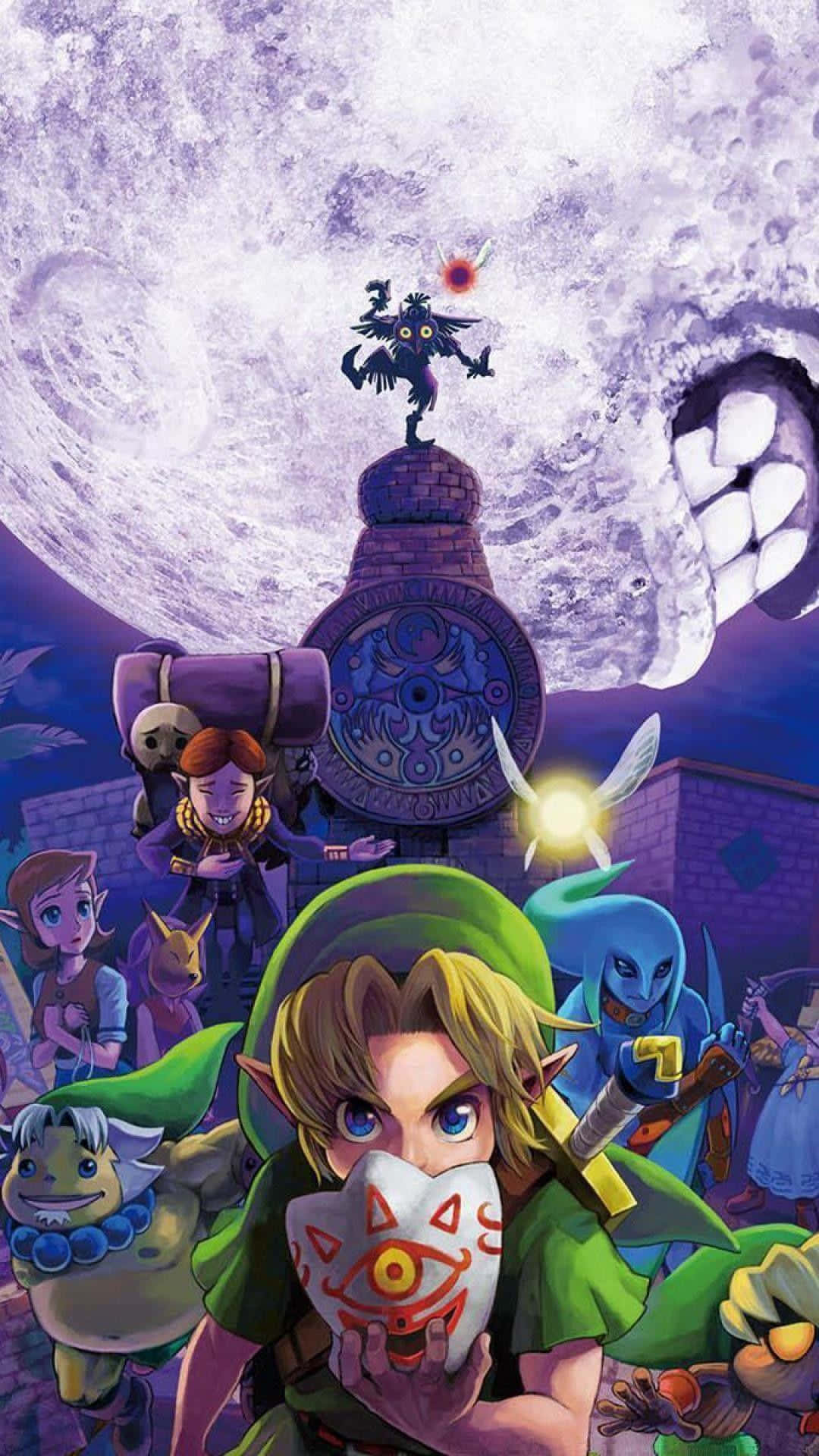 Den Legend Of Zeldas Iphone - Ubestridelig Eventyr Wallpaper