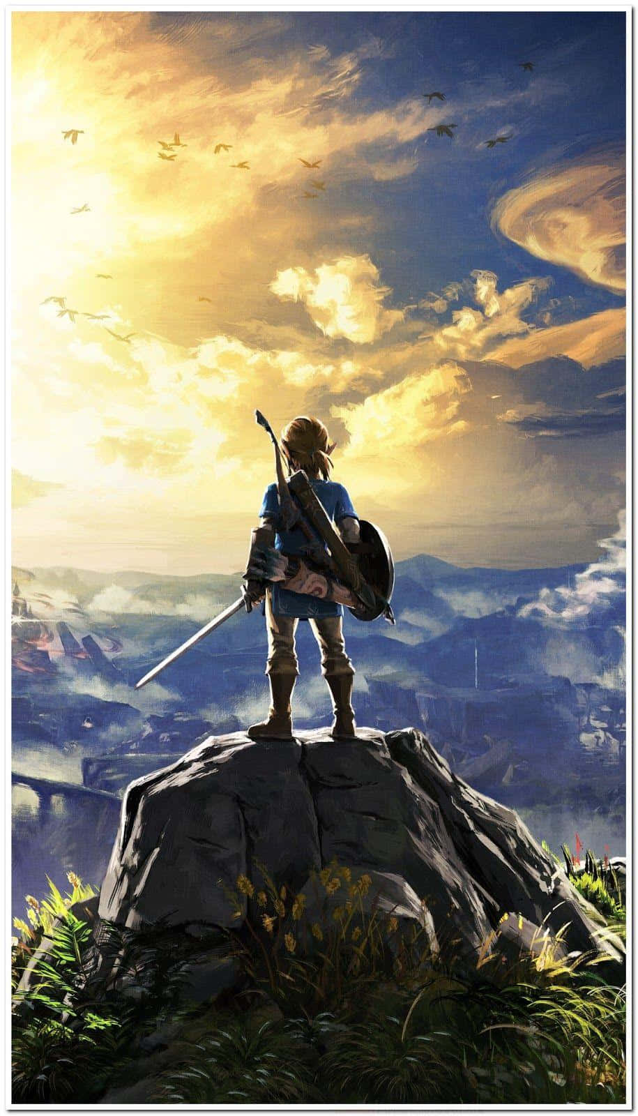 Dielegende Von Zelda Iphone Himmel Wolken Wallpaper