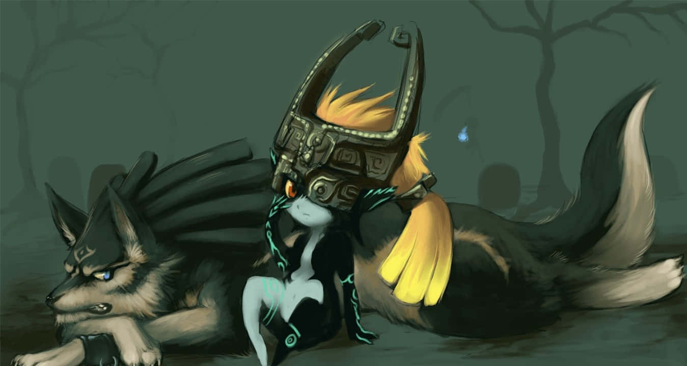 The Enigmatic Midna From The Legend Of Zelda Series Wallpaper