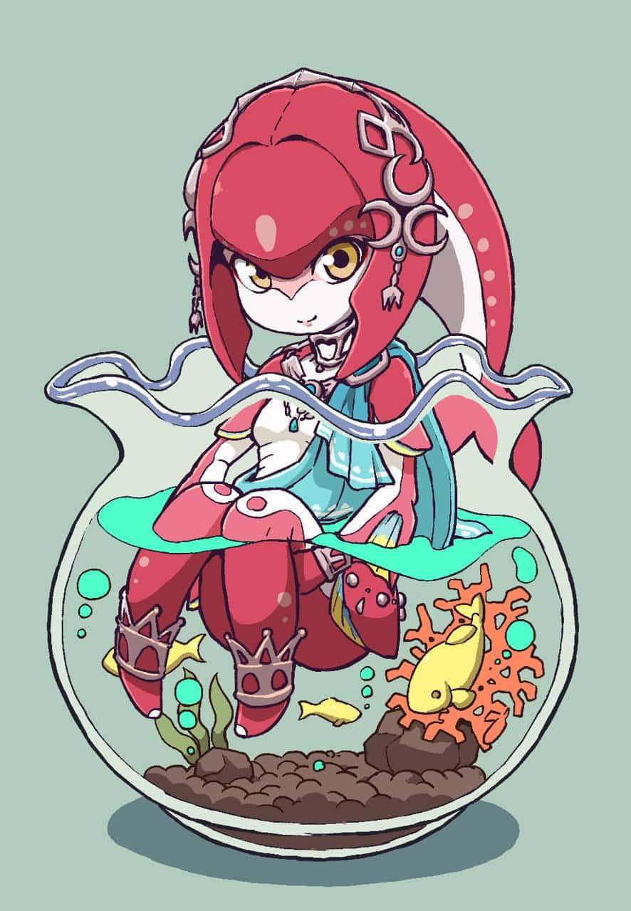 The Graceful Mipha from The Legend of Zelda: Breath of the Wild Wallpaper
