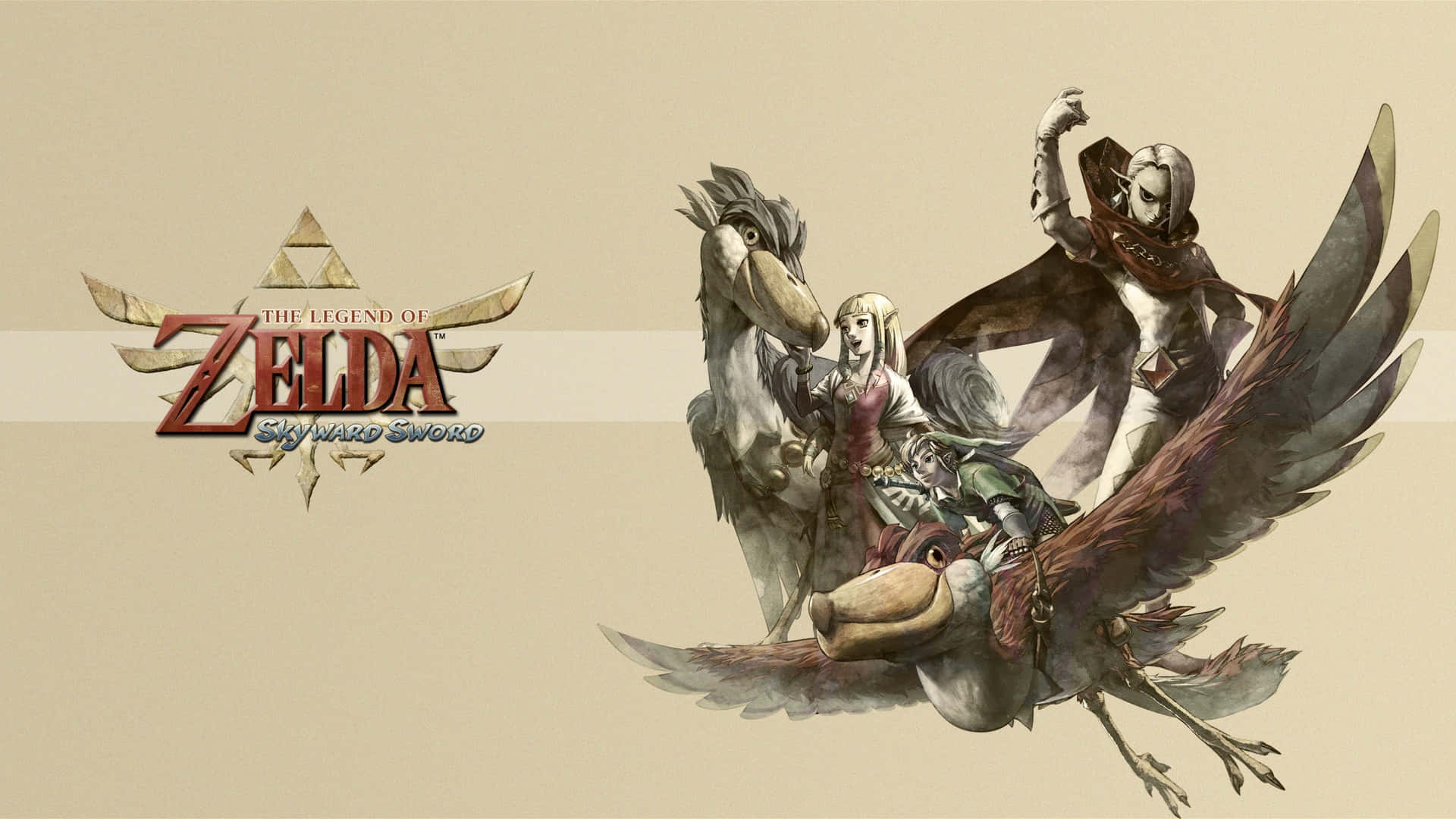 Link fights for his noble cause in Skyward Sword Wallpaper