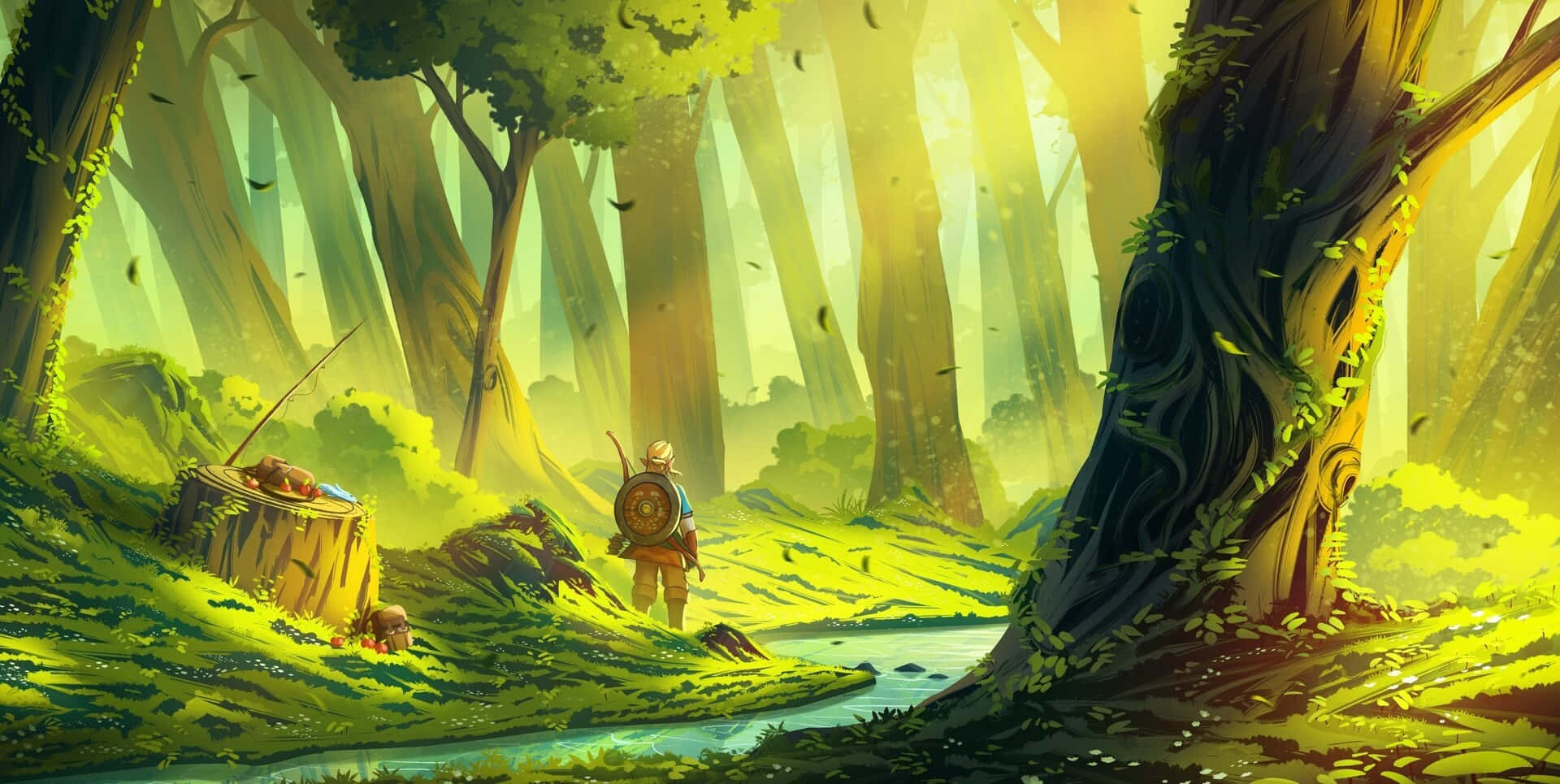 The Epic Journey in The Legend Of Zelda: Tears Of The Kingdom" Wallpaper