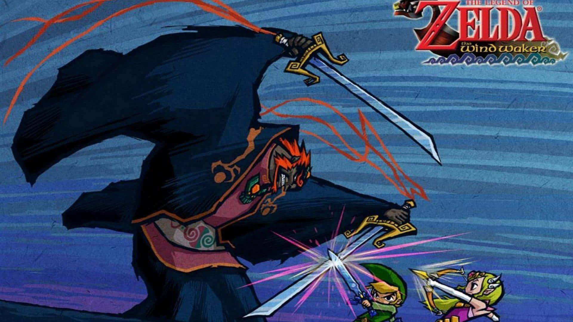 The Legend of Zelda: The Wind Waker - Heroic Adventure Awaits Wallpaper