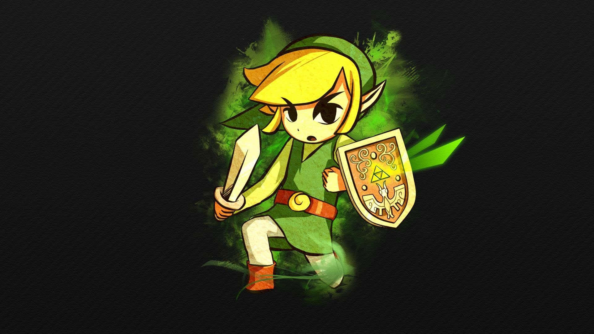 The Legend of Zelda: The Wind Waker featuring Link sailing on open seas Wallpaper