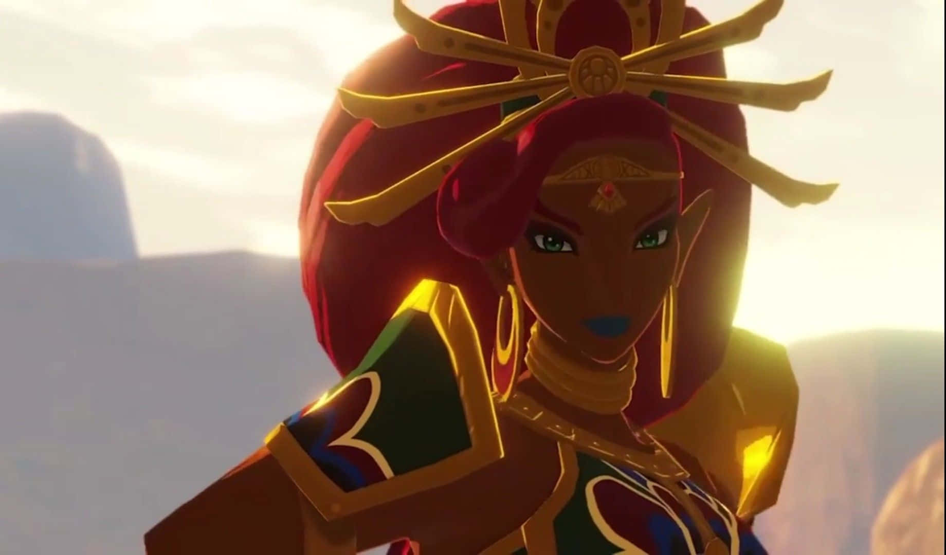 The fearless Gerudo warrior, Urbosa, in The Legend of Zelda Wallpaper