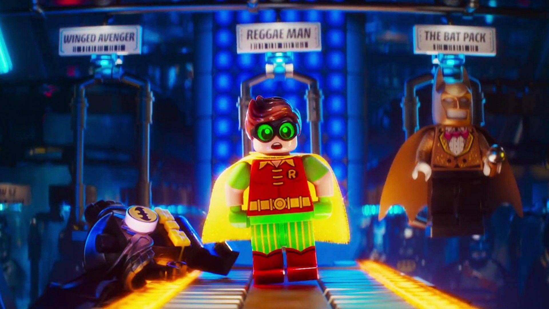 Legobatman-filmen 2017 Robin Scen Wallpaper