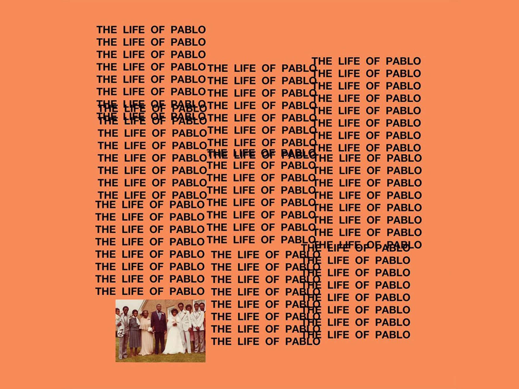 Enkonstnärlig Tolkning Av The Life Of Pablo Av Kanye West Wallpaper