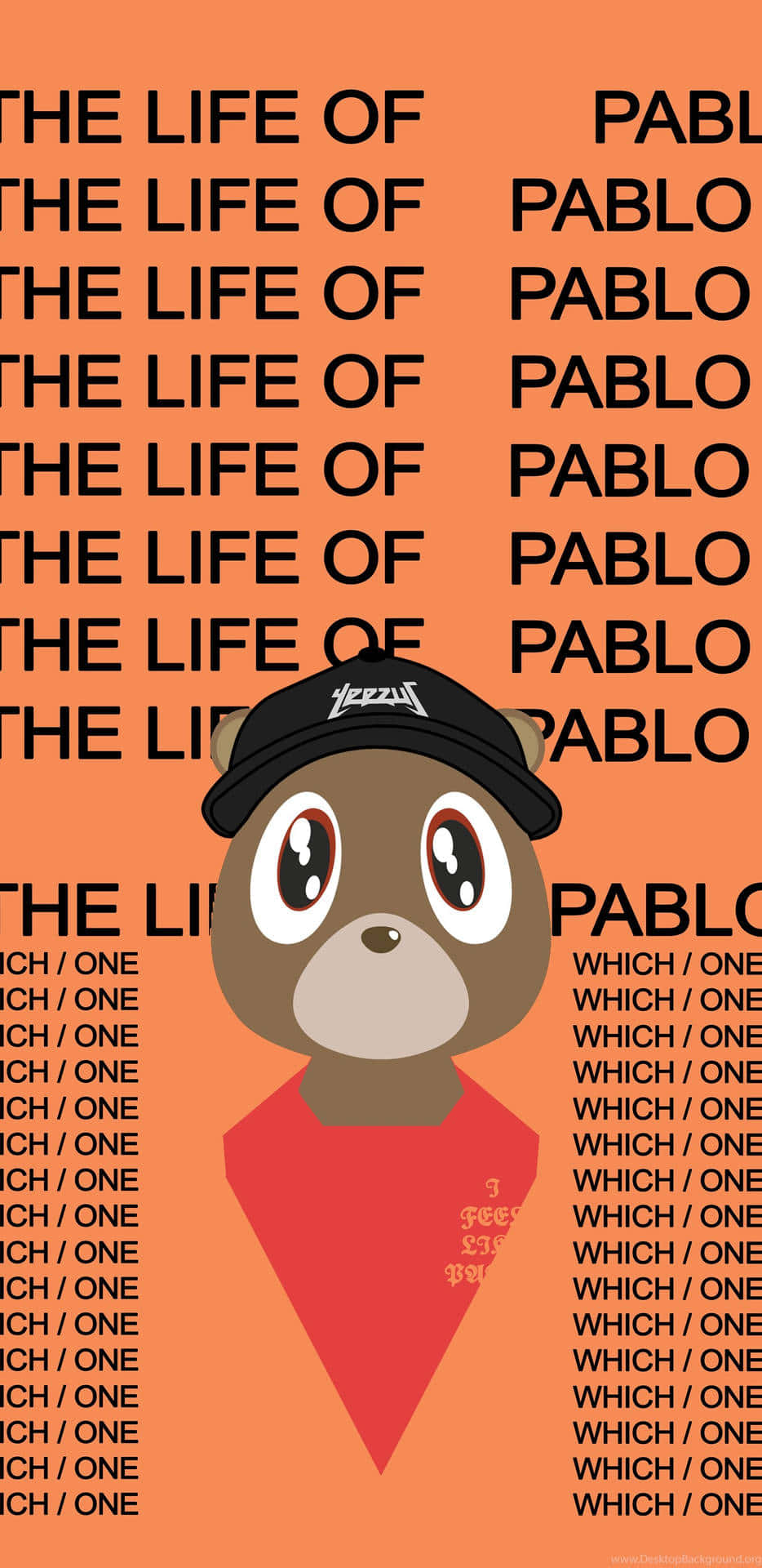 "The Life of Pablo" album cover, designed by Kanye West Wallpaper