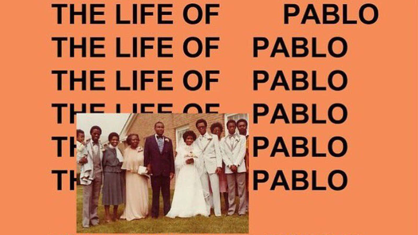 Artwork for Kanye West's seventh studio album 'The Life of Pablo' Wallpaper