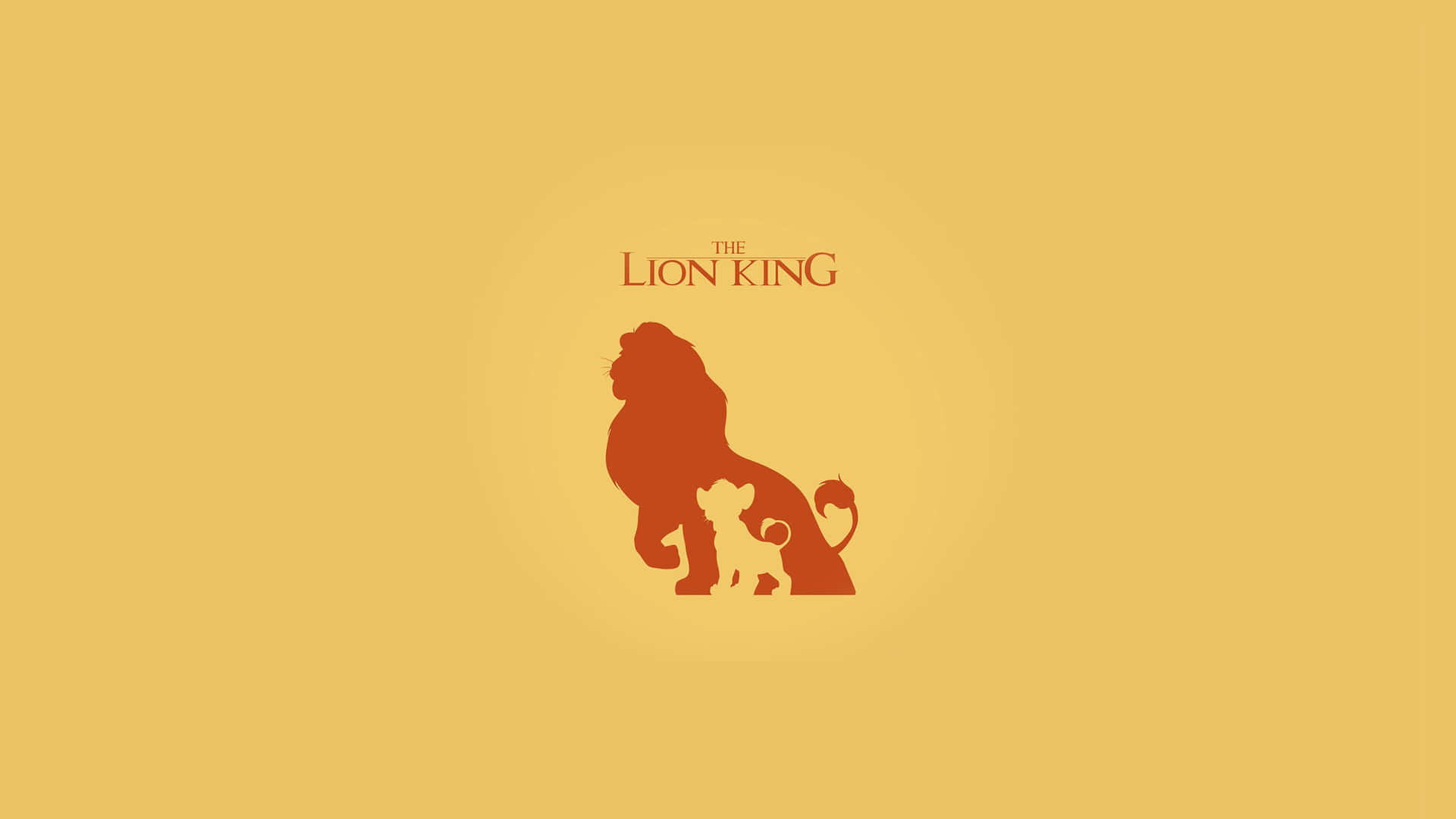 The Lion King Silhouette Art Wallpaper