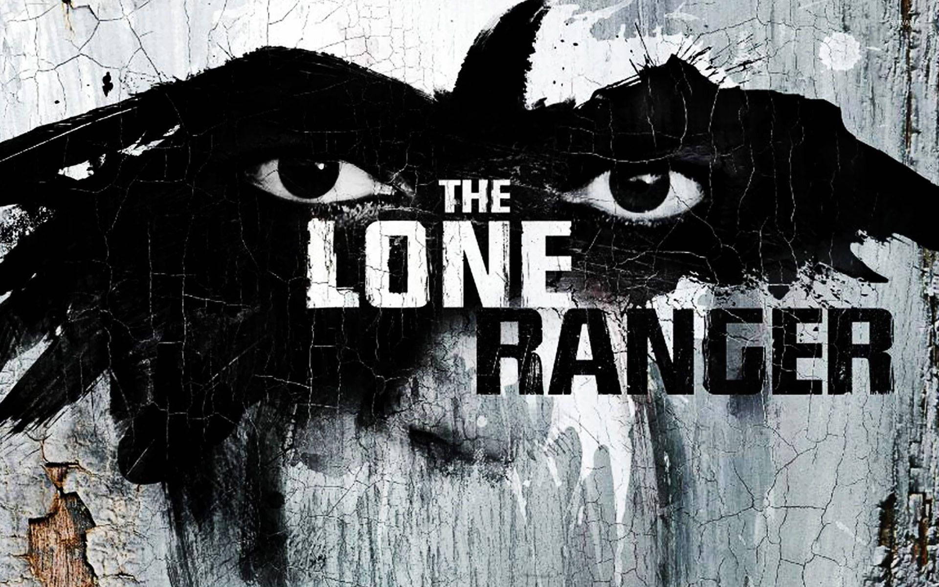 The Lone Ranger Cracked Painting Wallpaper