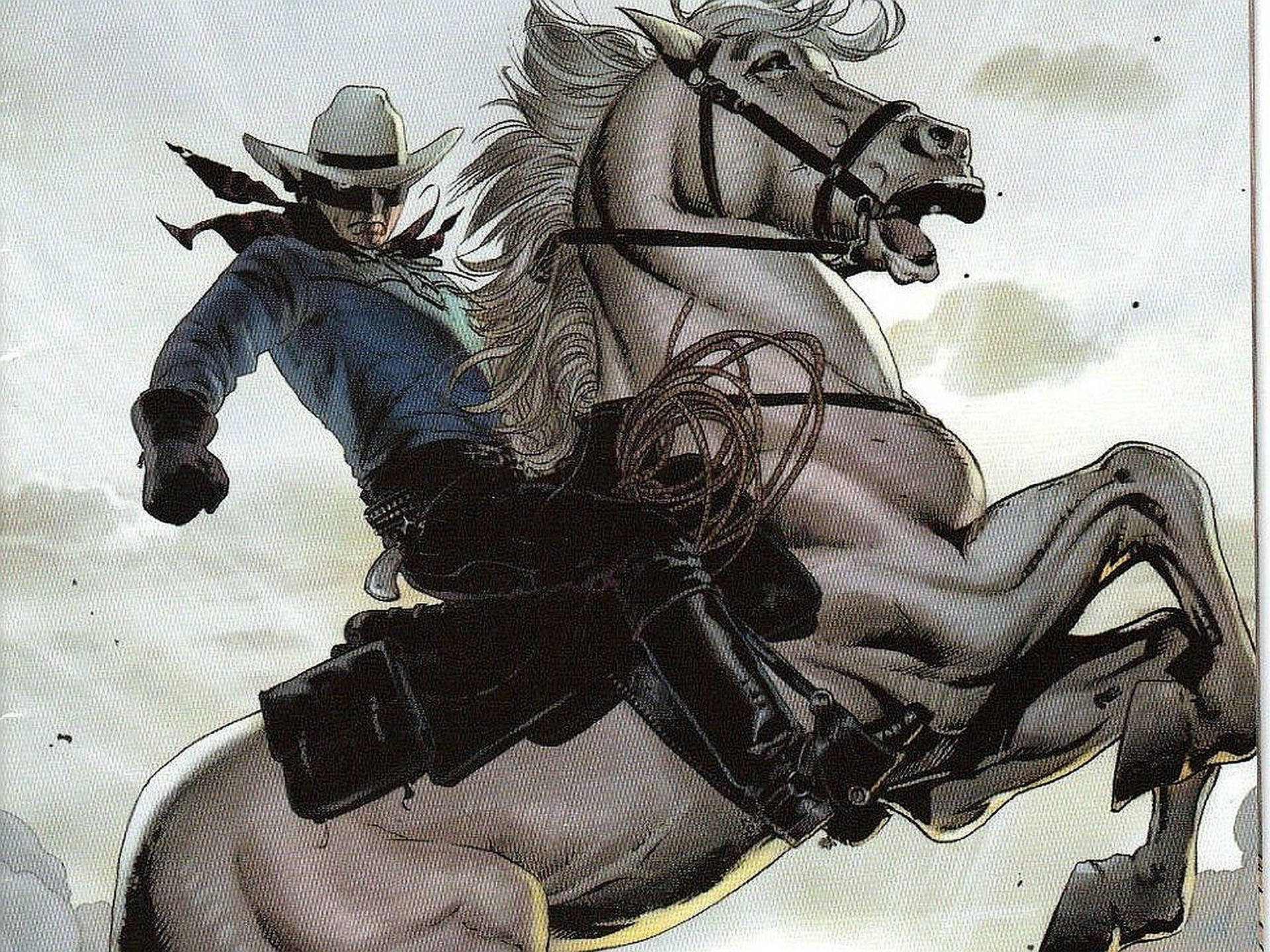 The Lone Ranger Illustration Wallpaper