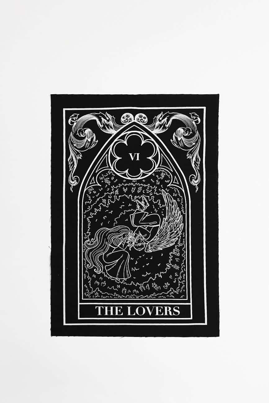 The Lovers Tarot Card Art Wallpaper