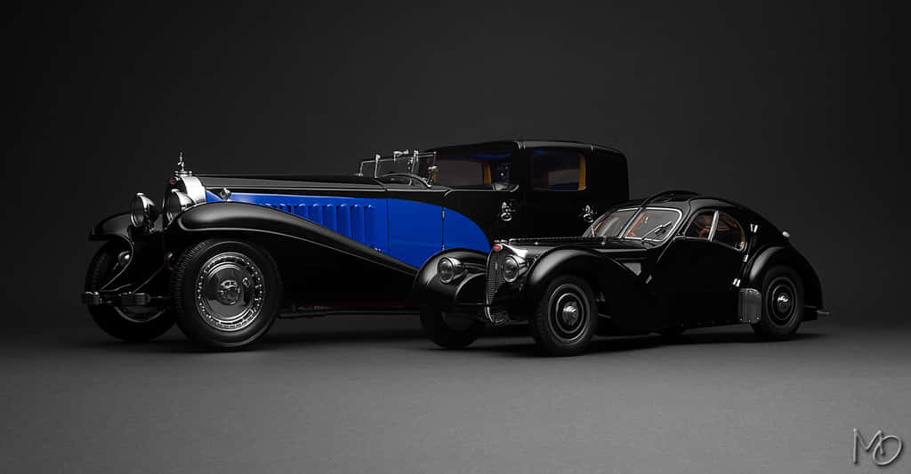 De Luxe Bugatti Type 41 Royale In Al Zijn Glorie Achtergrond