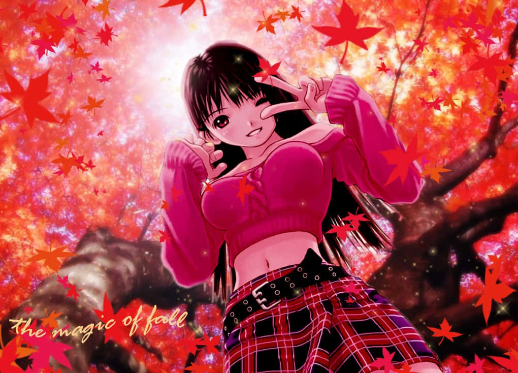 Download The Magic Of Fall Anime Wallpaper 
