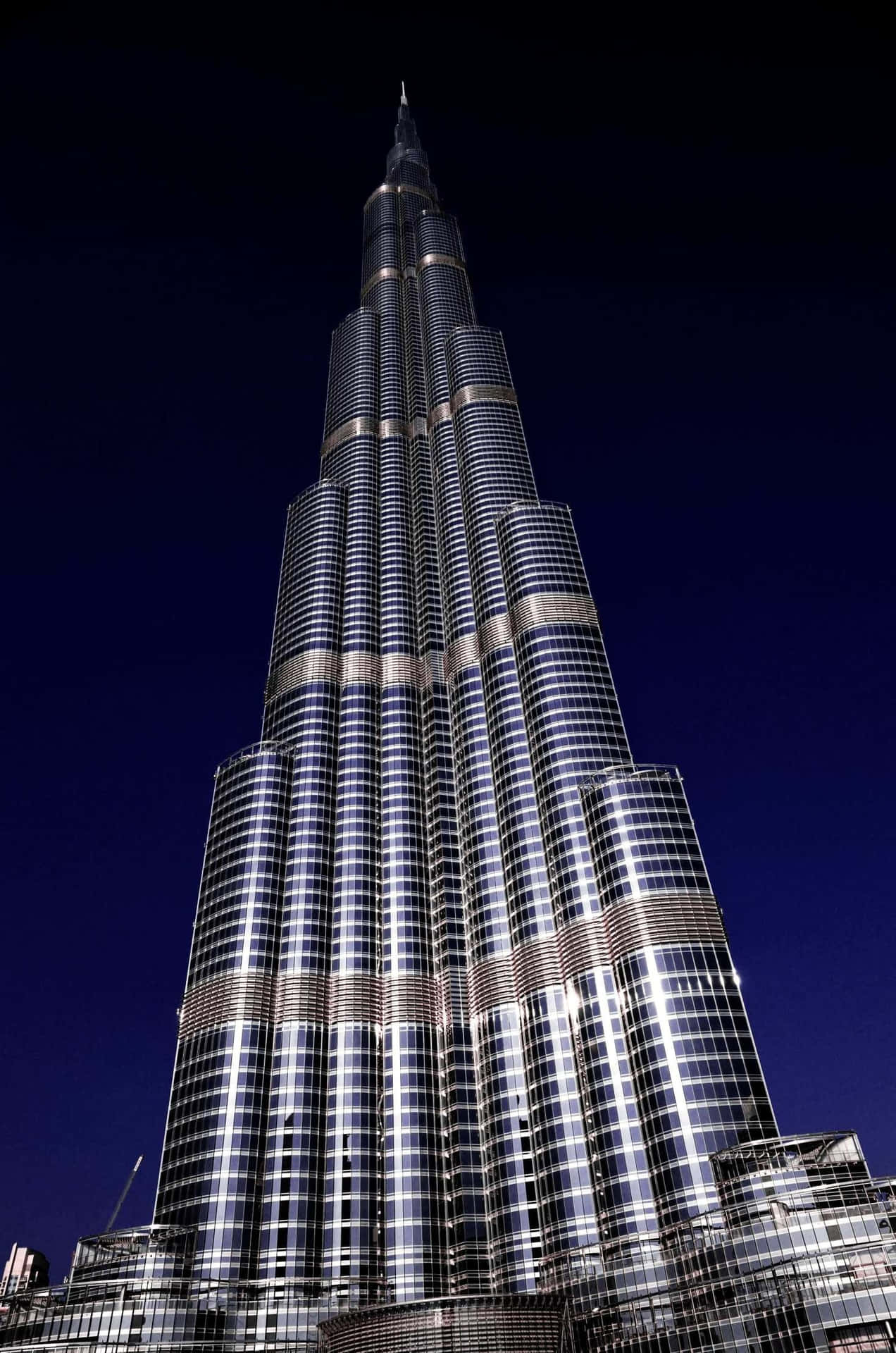 The Majestic Burj Khalifa Illuminated At Night