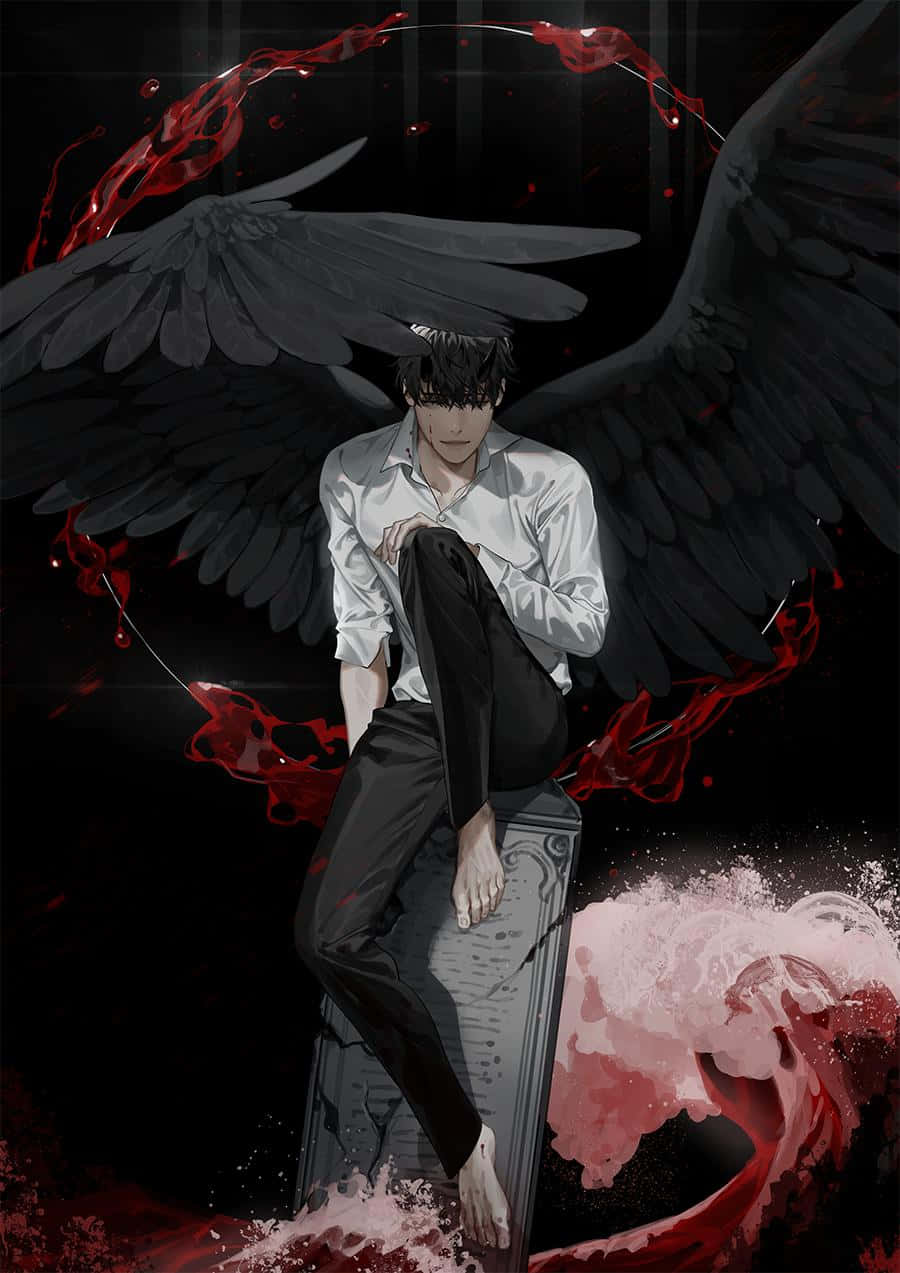 The Man In His Perfect Omniscient Wings Wallpaper