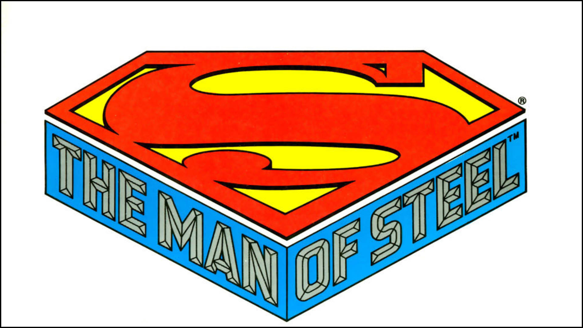 Mannenav Stål Supermans Logotyp. Wallpaper