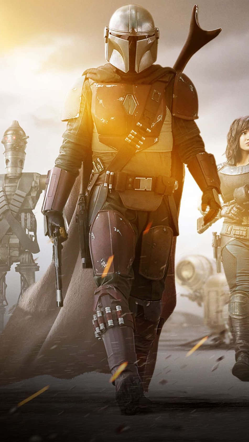 Cropped Poster The Mandalorian Iphone Wallpaper