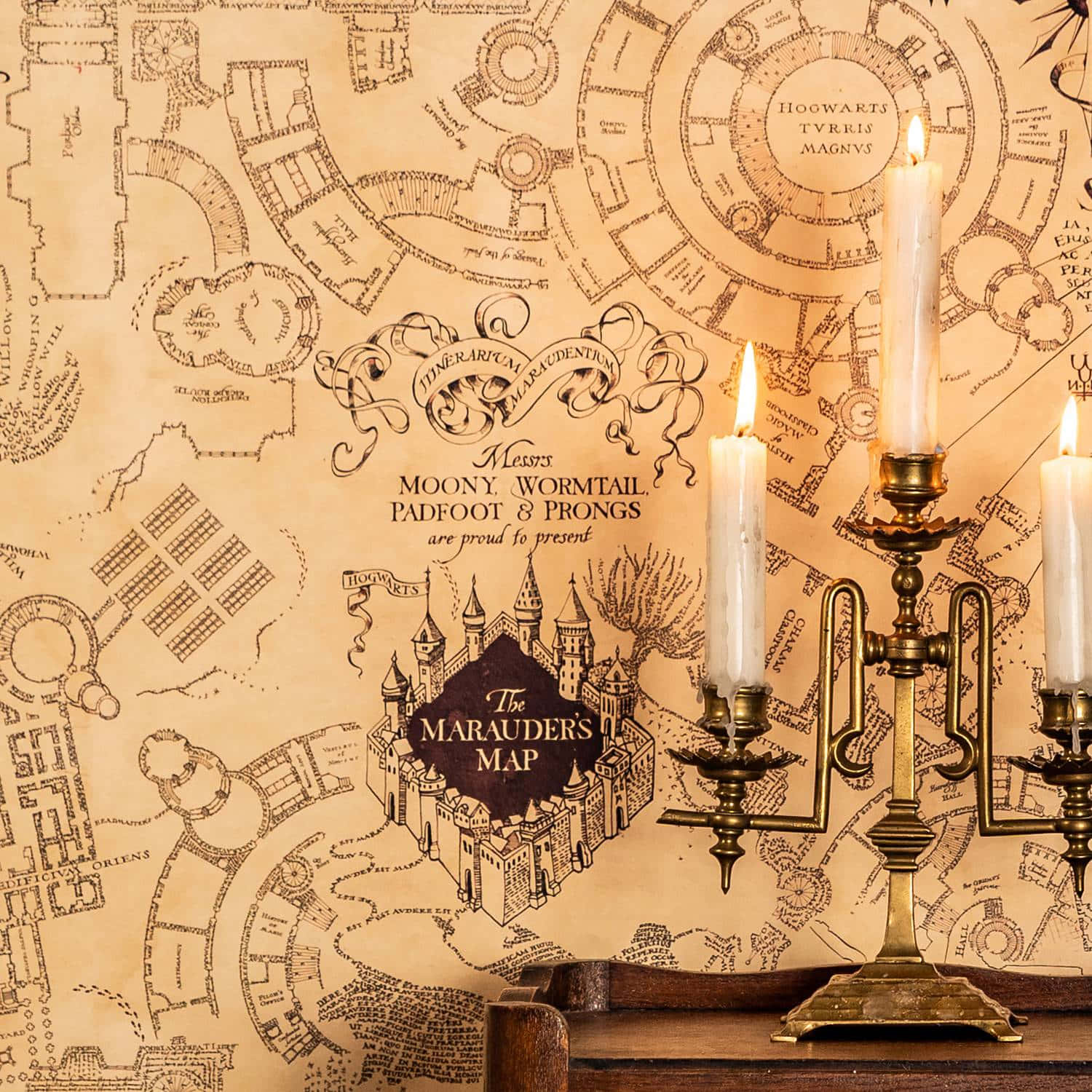 Explore magical places with the Marauder's Map Wallpaper