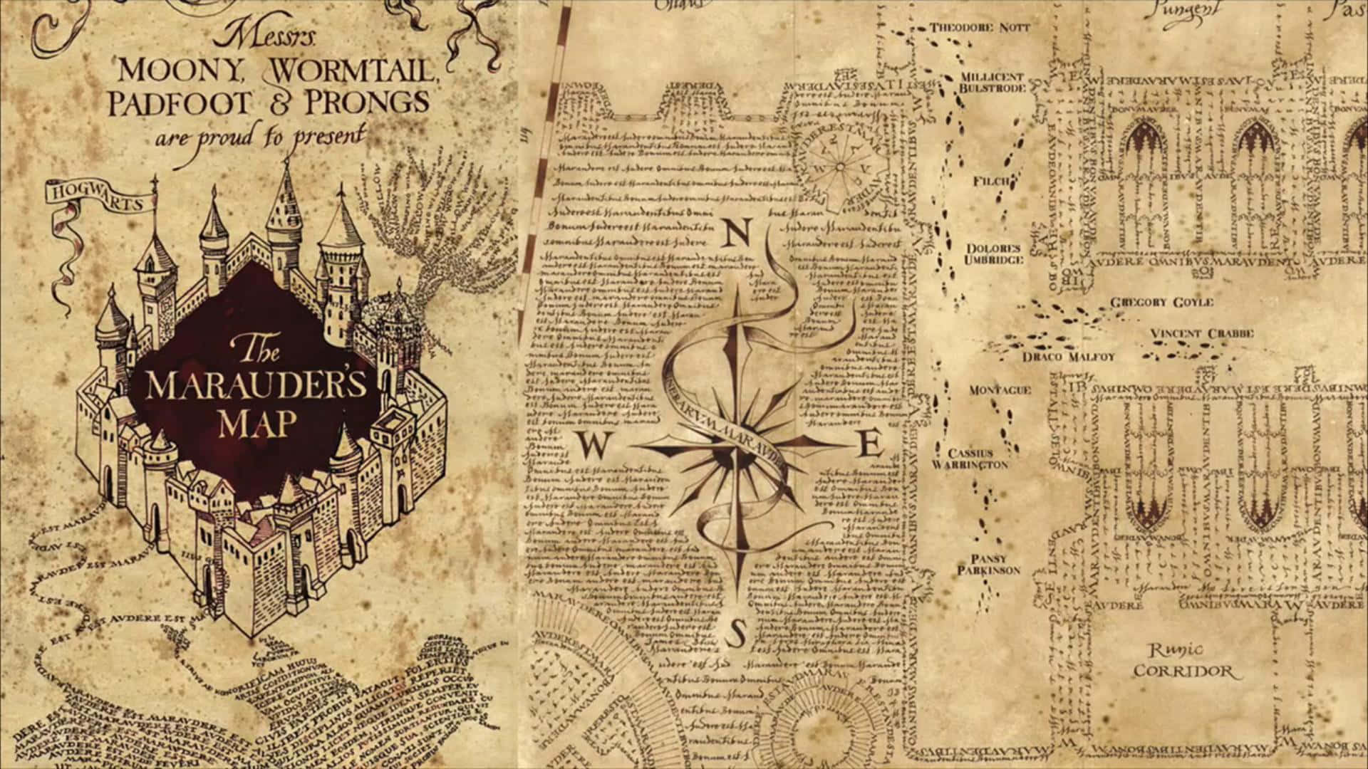Unlocking the secrets of magic with The Marauder’s Map Wallpaper