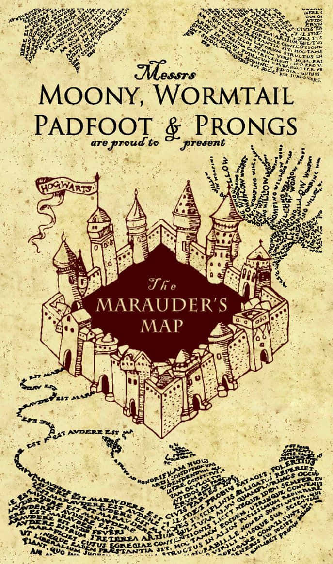Unlock the secrets of The Marauder's Map. Wallpaper