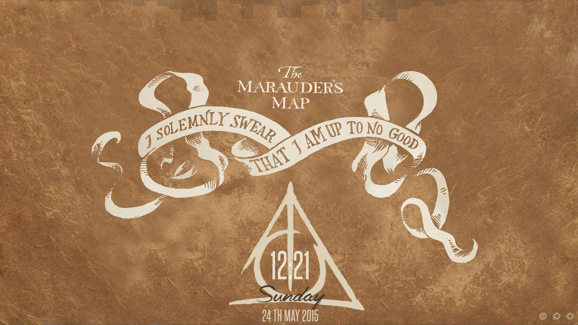 The Marauders Map Oath Poster Wallpaper