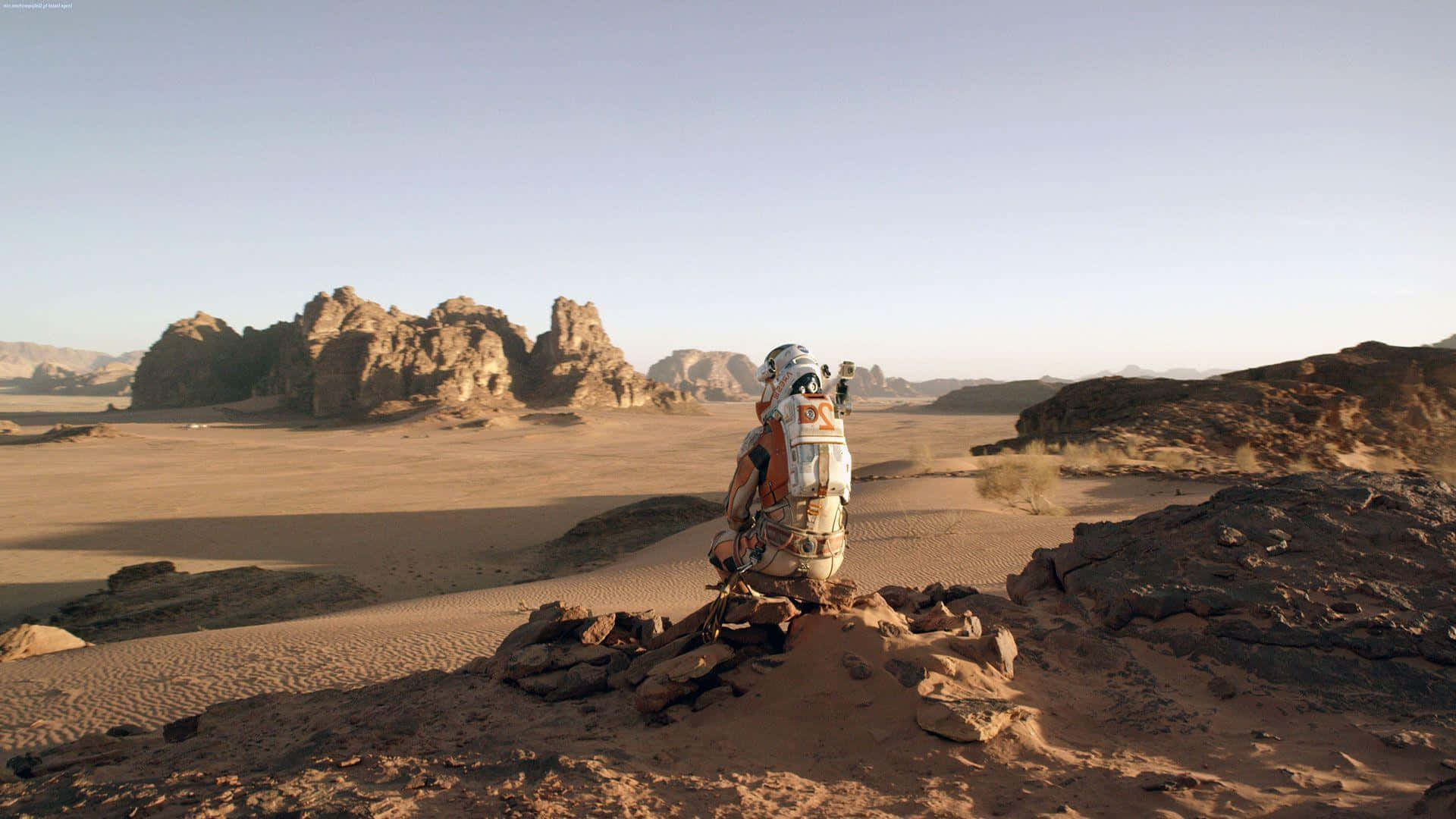 Astronaut Mark Watney in The Martian Movie Wallpaper