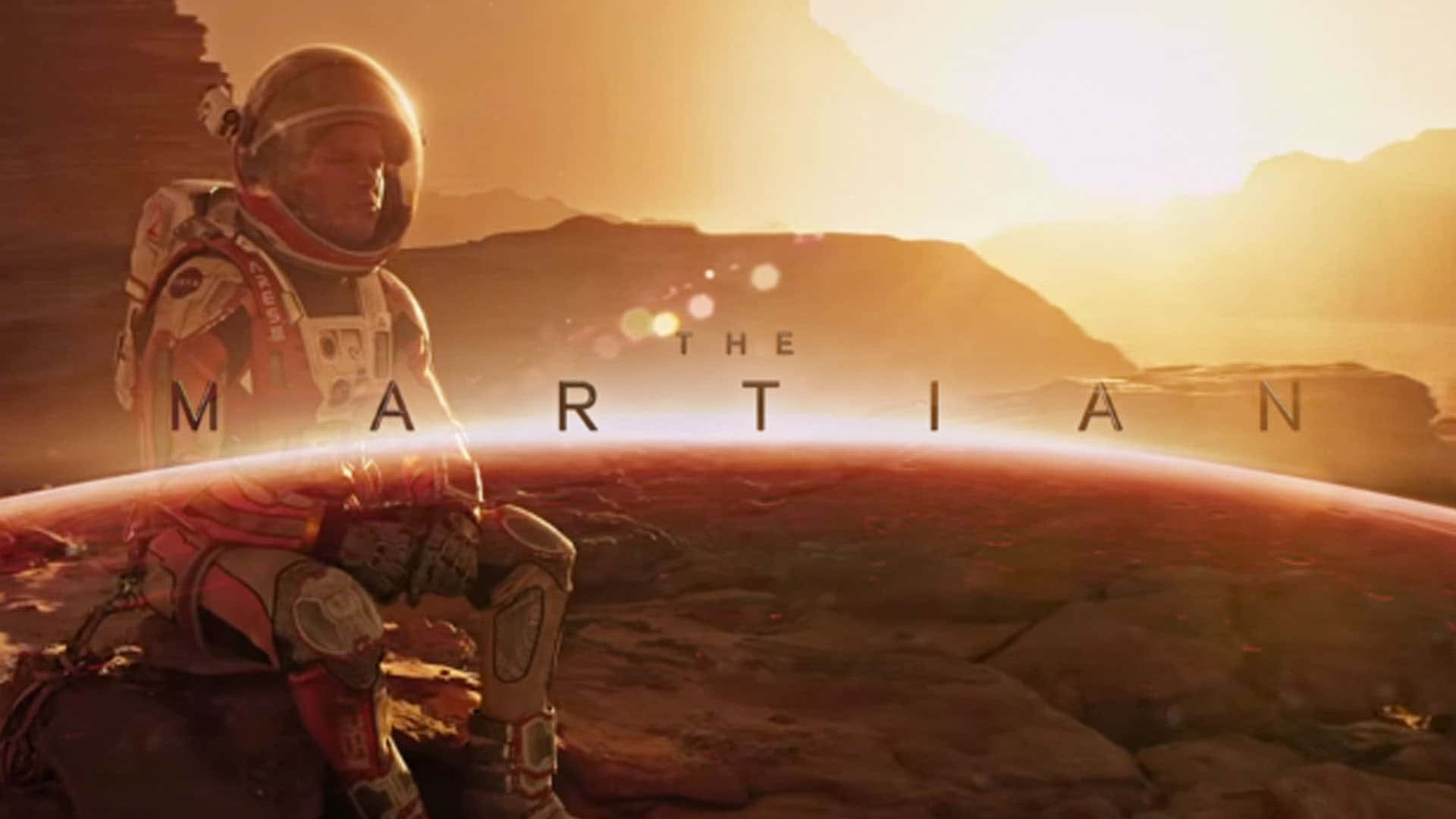 The Martian Movie Astronaut Sunset Wallpaper