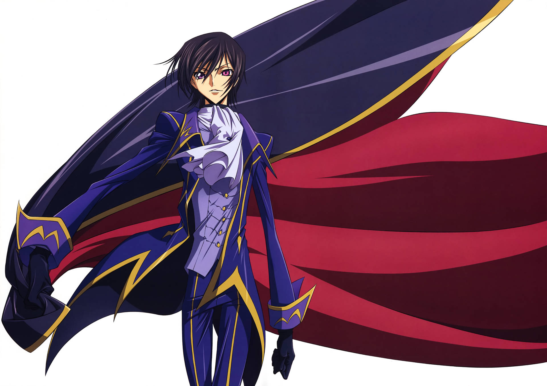 The Mastermind Lelouch Lamperouge In Action Wallpaper
