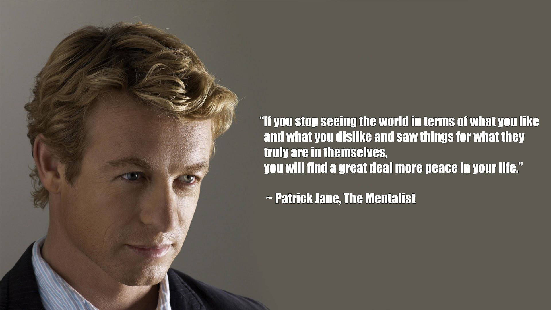 The Mentalist Quote By Patrick Jane Background