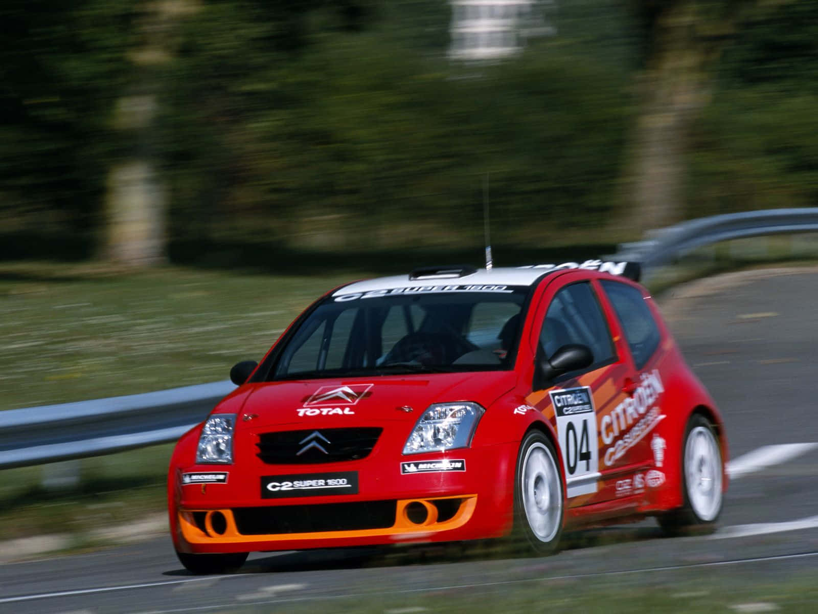 The Mighty Citroen C2 Super 1600 In Action Wallpaper