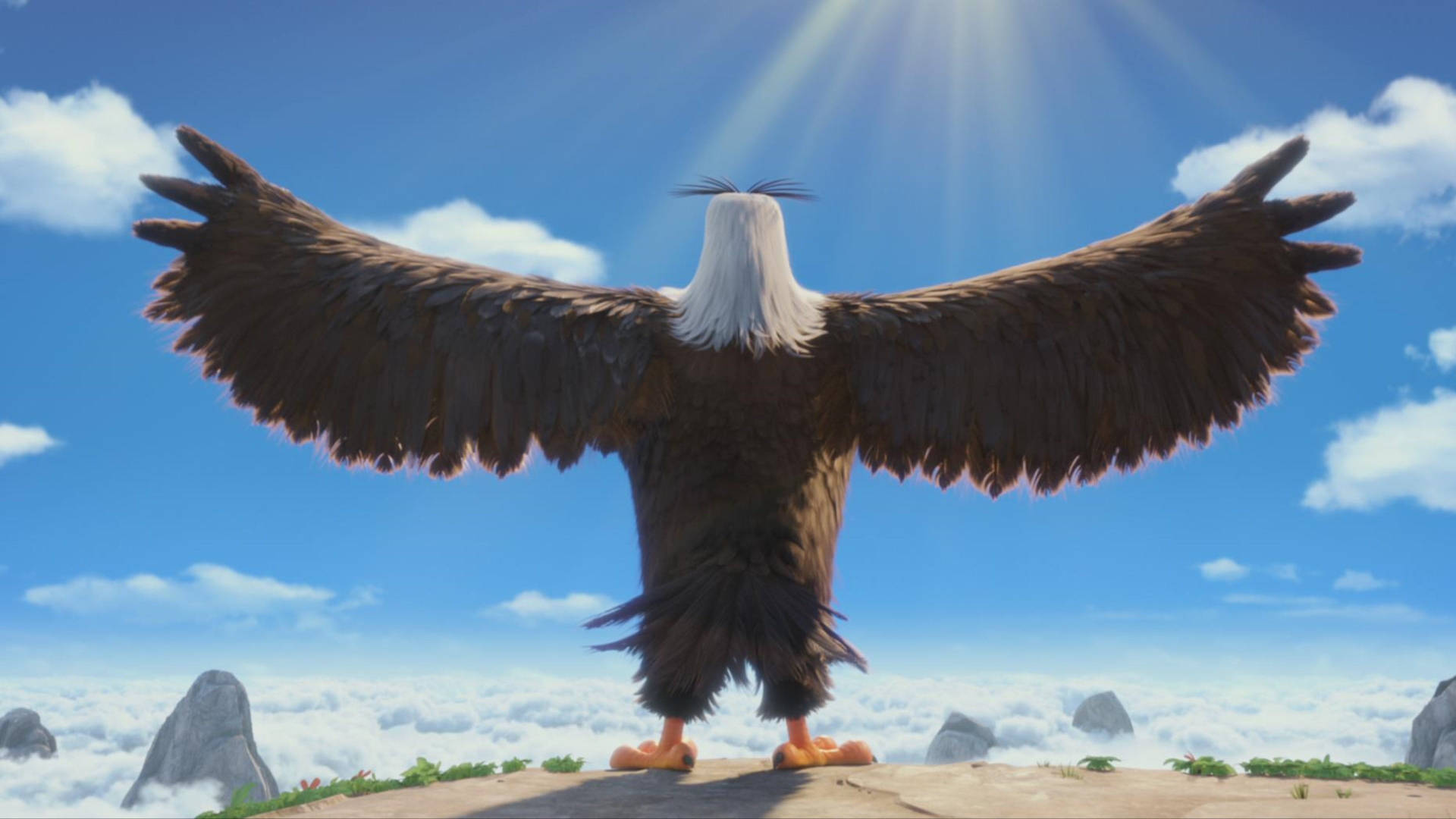 The Mighty Eagle From The Angry Birds Movie Wallpaper