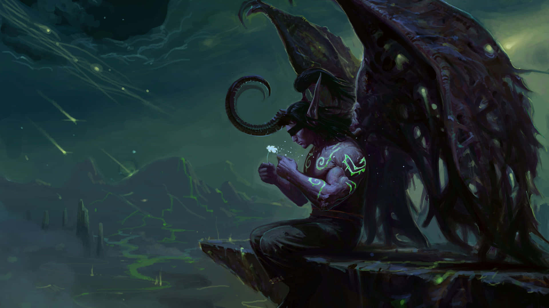 The Mighty Illidan Stormrage, Ruler Of Outland Wallpaper