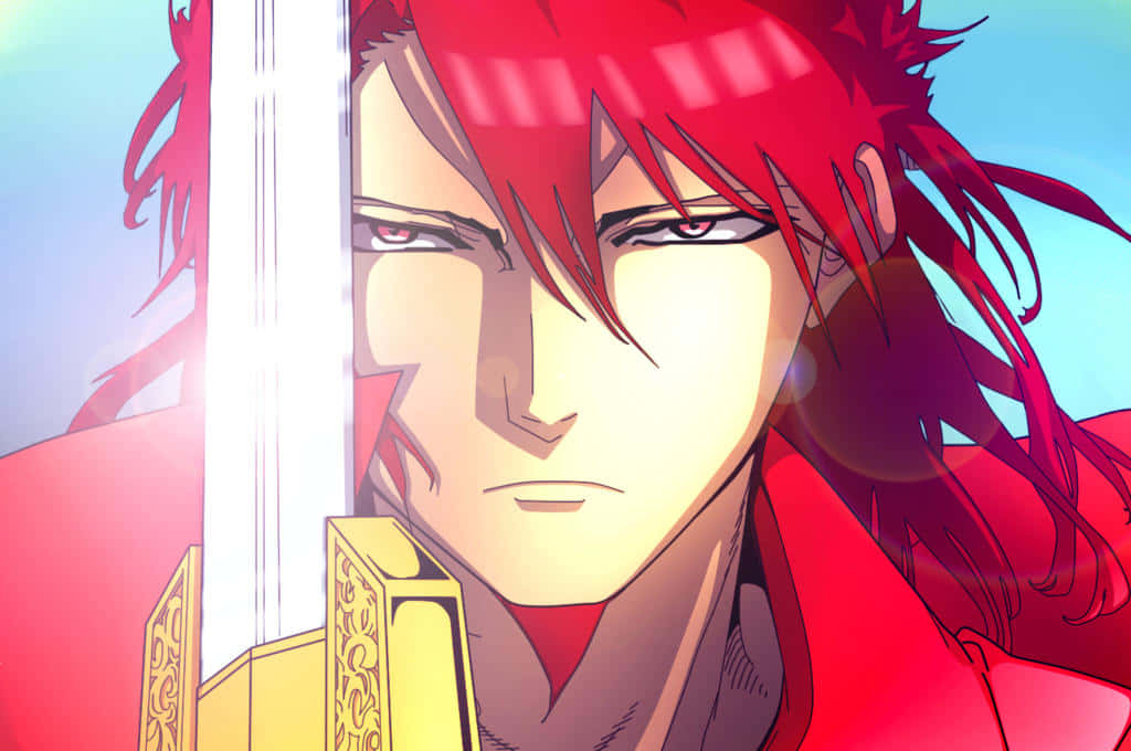 The Mighty Prince Kouen Ren Mystically Surrounded By Fire Wallpaper