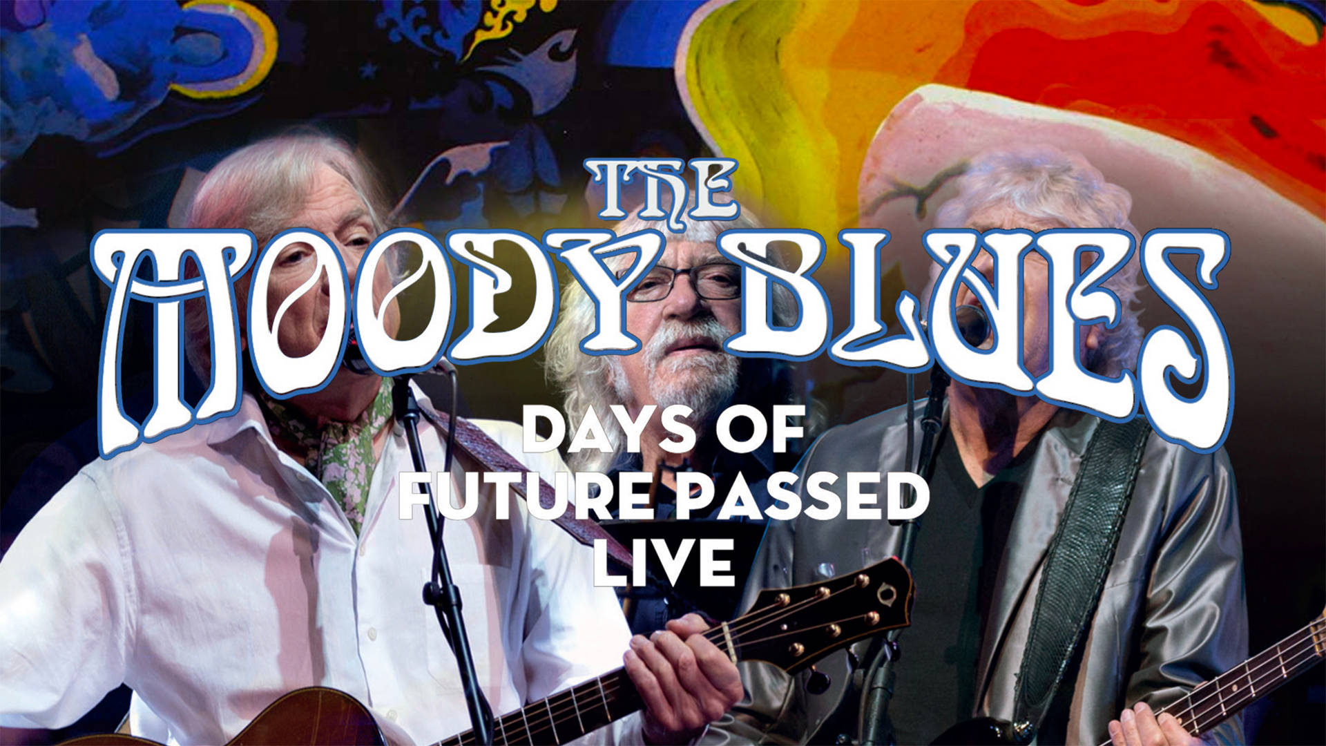 De Moody Blues Dage Med Fremtidens Tilbagevenden Live Film Wallpaper