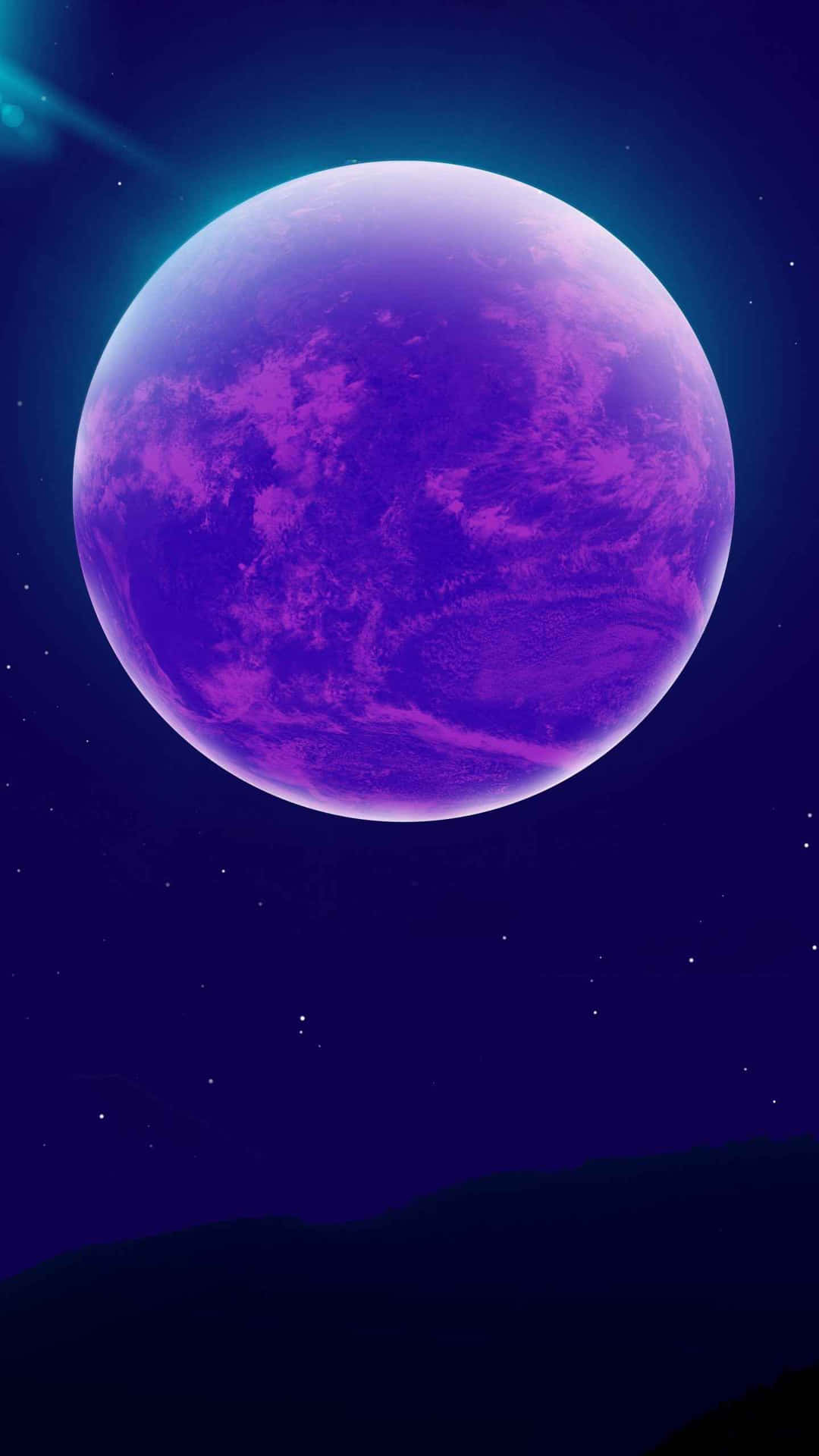 The Purple Moon Iphone Wallpaper