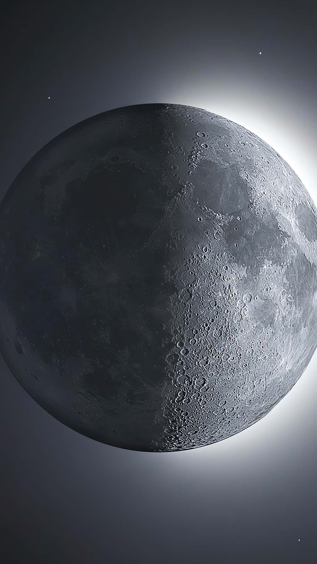 Majestic Full Moon Over Serene Night Sky - iPhone Wallpaper Wallpaper