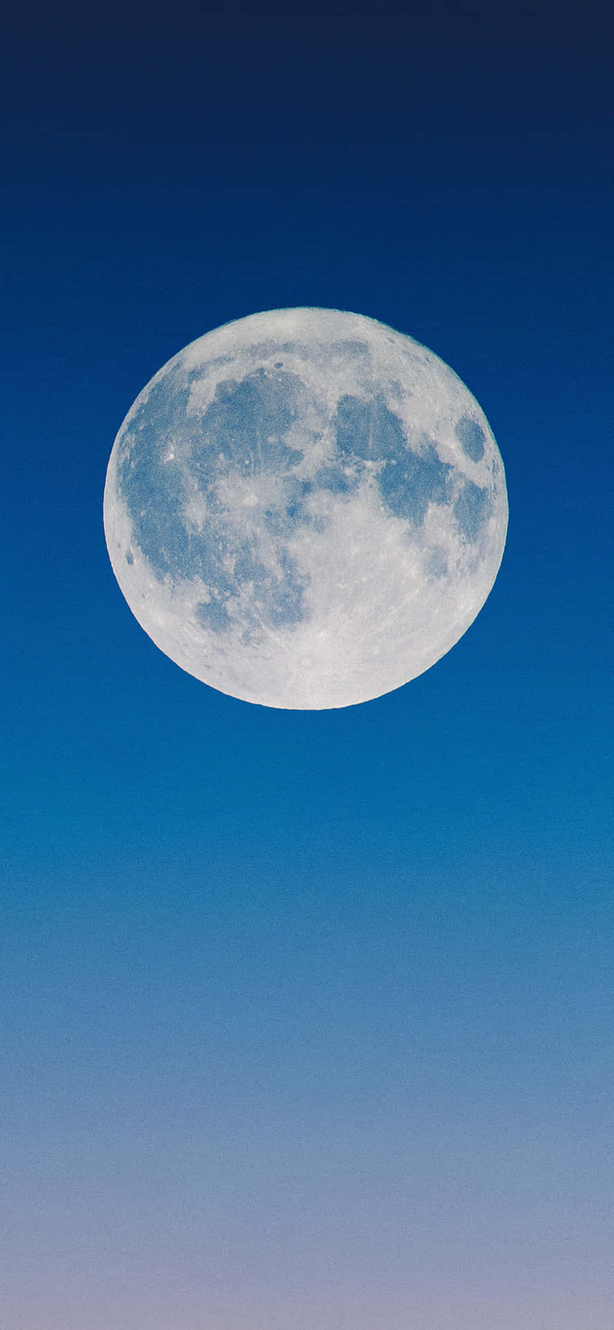 Laluna Azul Capturada En Iphone. Fondo de pantalla