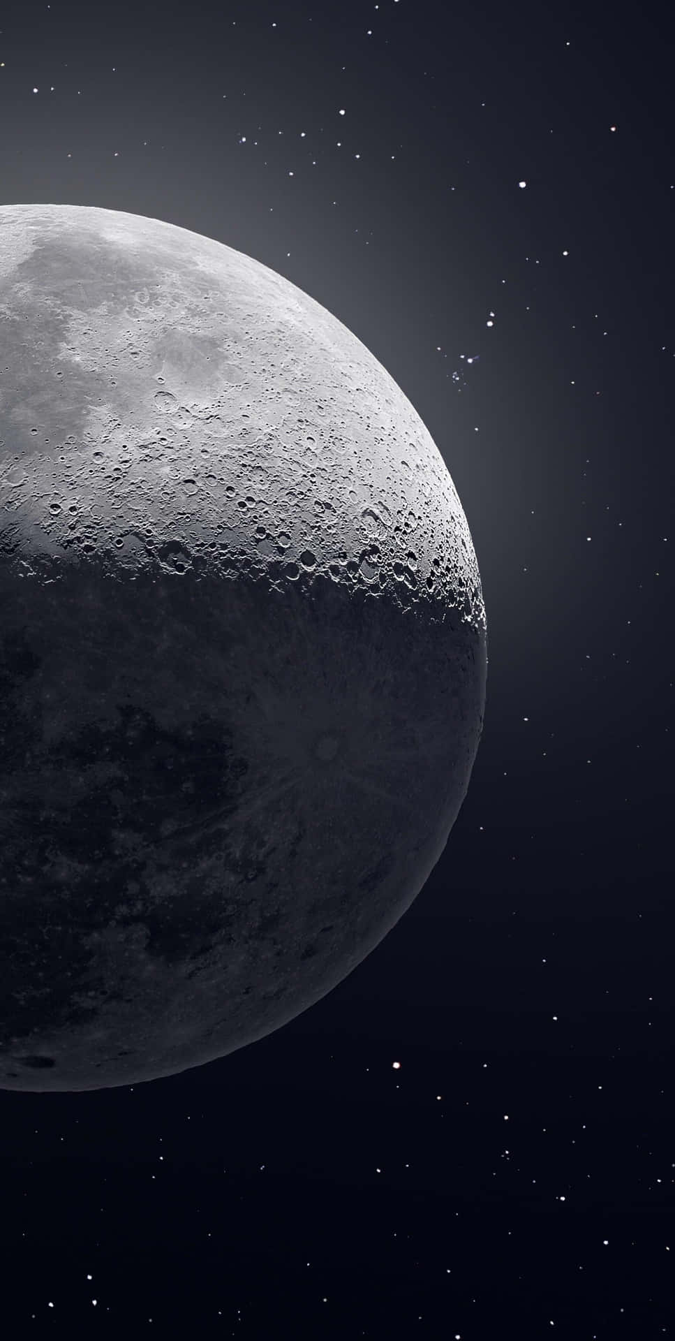 Den detaljerede månebillede iPhone Wallpaper