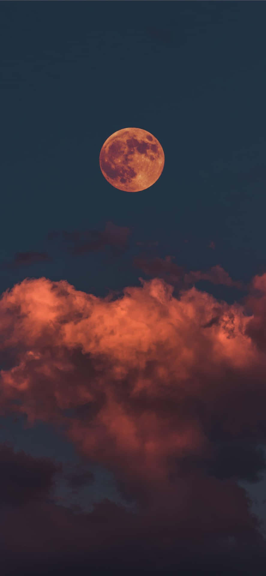 The Red Moon Iphone Wallpaper