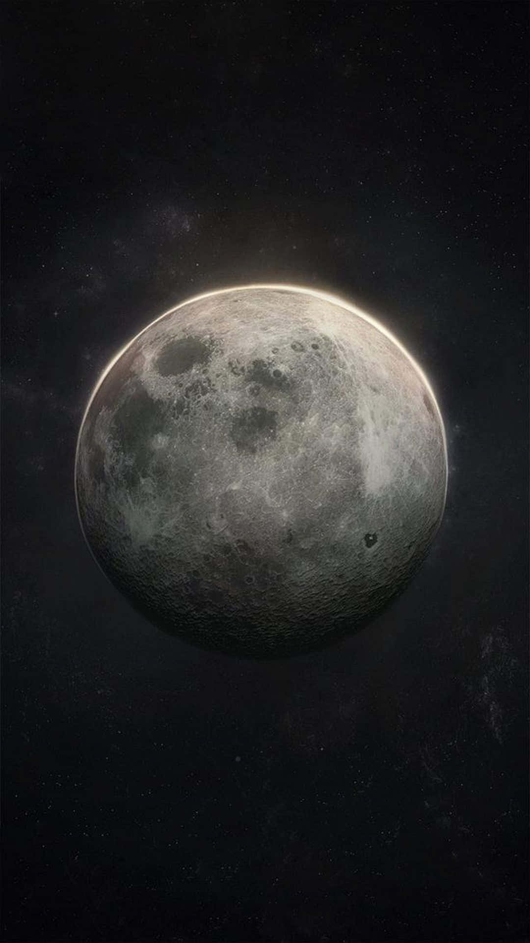 Laluna Vista Dalla Terra Su Iphone. Sfondo