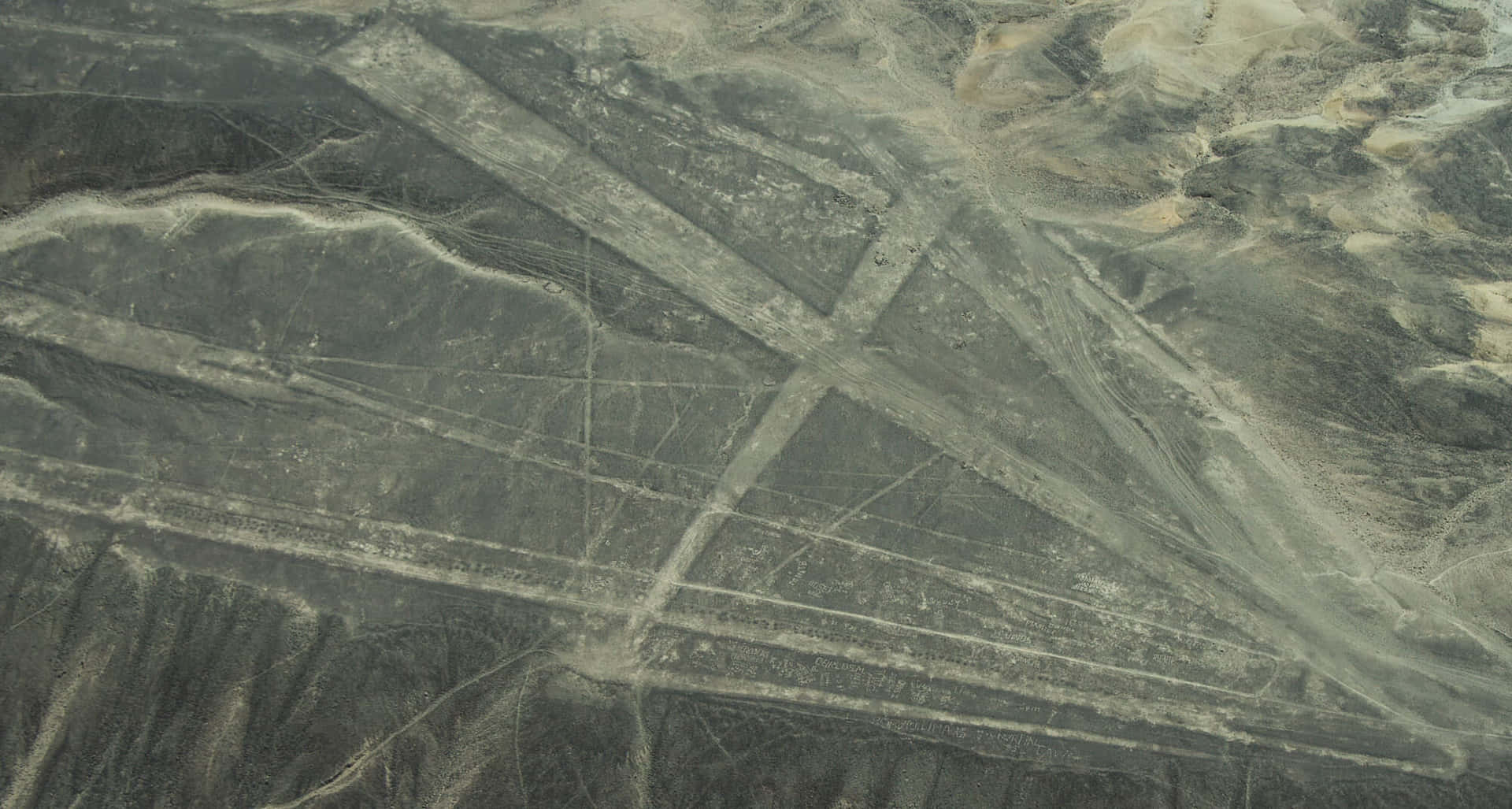 Caption: Breathtaking Bird's-Eye View of the Nazca Lines Wallpaper