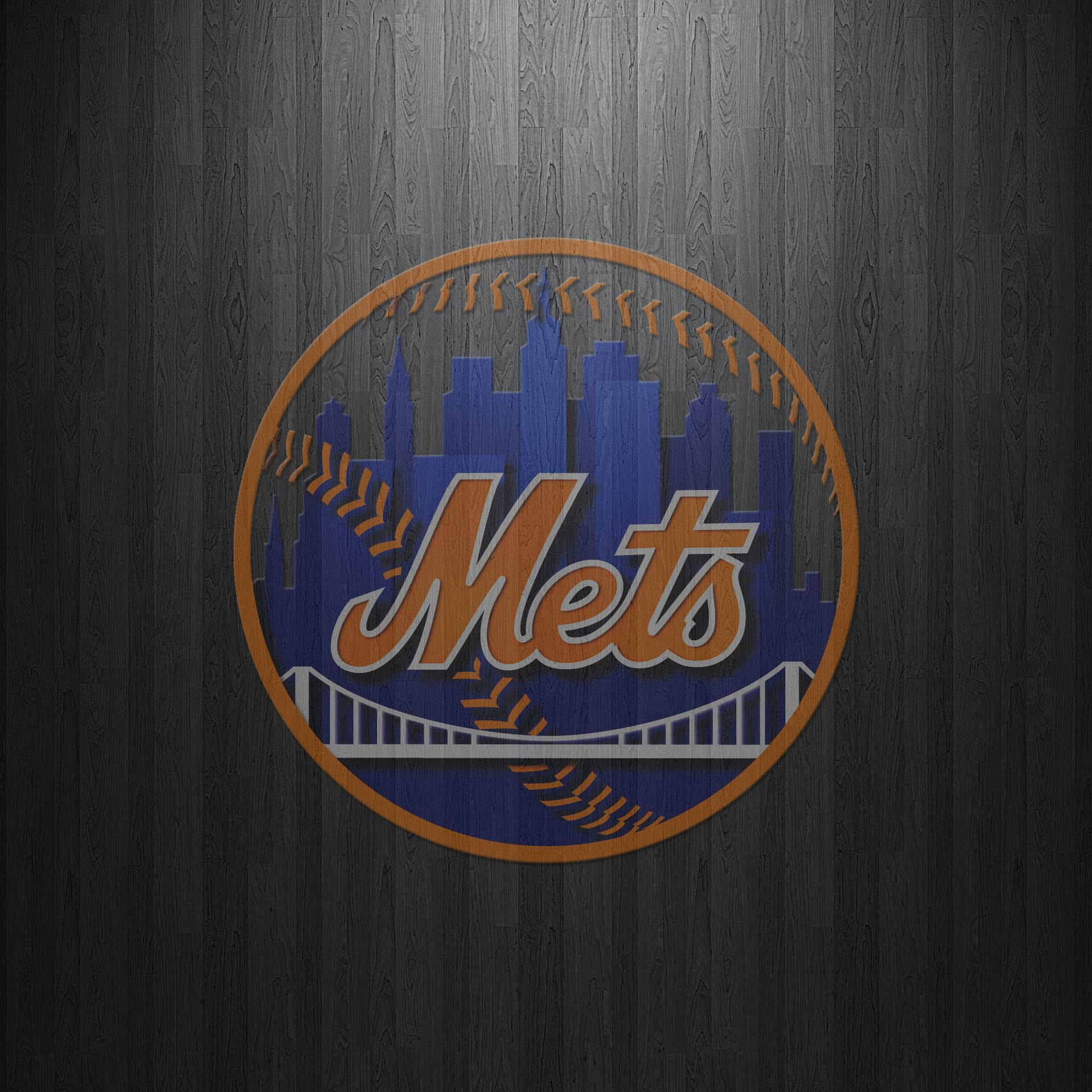 The New York Mets Celebrating Their Victory In The Field Wallpaper
